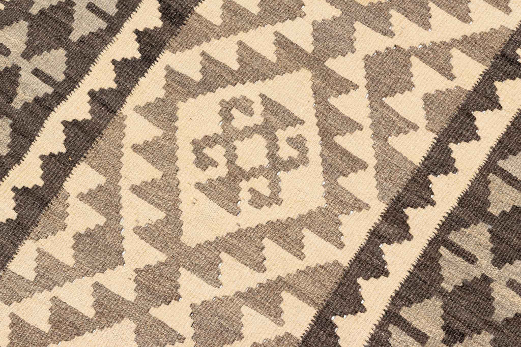Handgewebter Kelim-Teppich aus Schurwolle, 83 × 390 cm