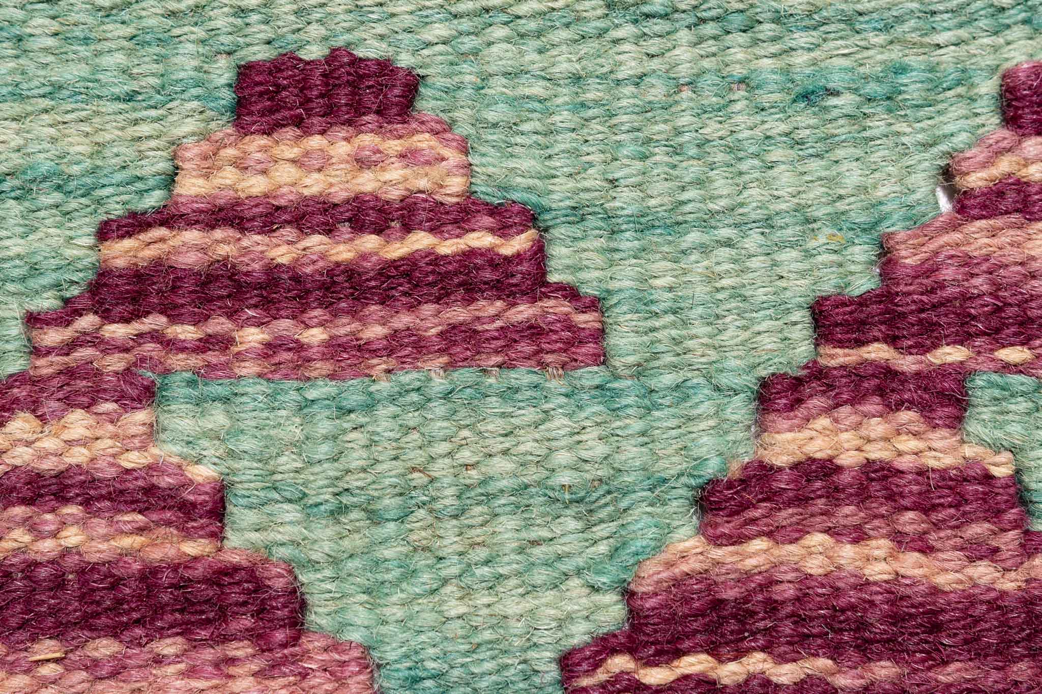 Handgewebter Kelim-Teppich aus Schurwolle, 251 × 347 cm