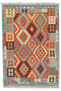 Handgewebter Kelim-Teppich aus Schurwolle, 119 × 172 cm
