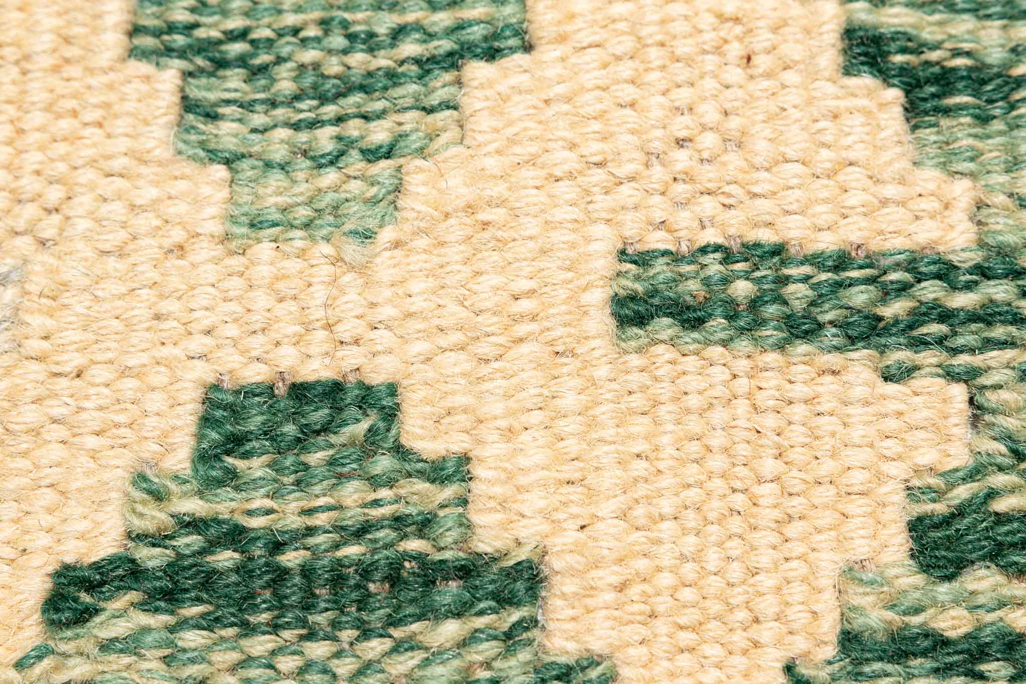 Handgewebter Kelim-Teppich aus Schurwolle, 150 × 196 cm
