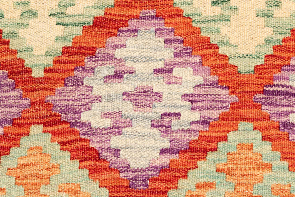 Handgewebter Kelim-Teppich aus Schurwolle, 175 × 249 cm