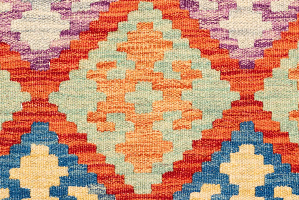 Handgewebter Kelim-Teppich aus Schurwolle, 175 × 249 cm