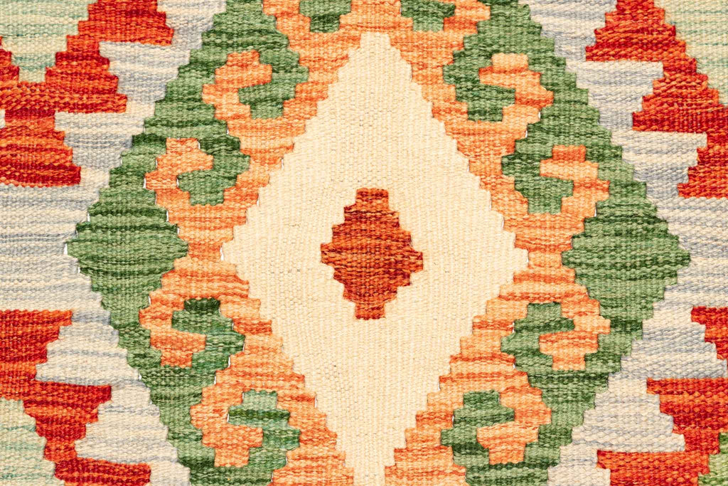 Handgewebter Kelim-Teppich aus Schurwolle, 172 × 238 cm