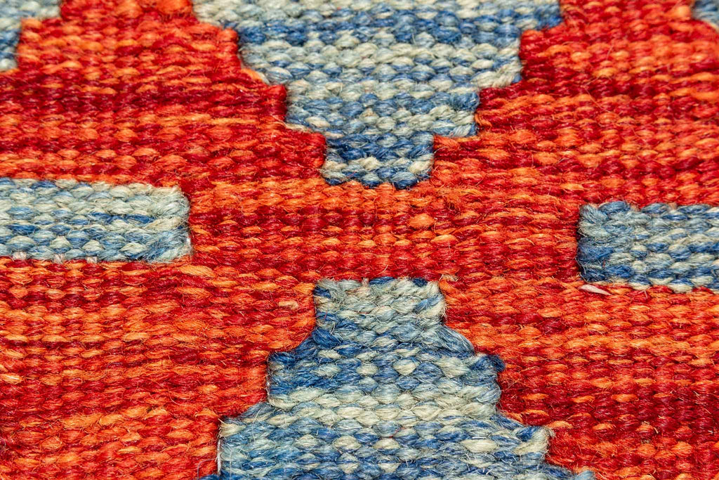 Handgewebter Kelim-Teppich aus Schurwolle, 172 × 238 cm