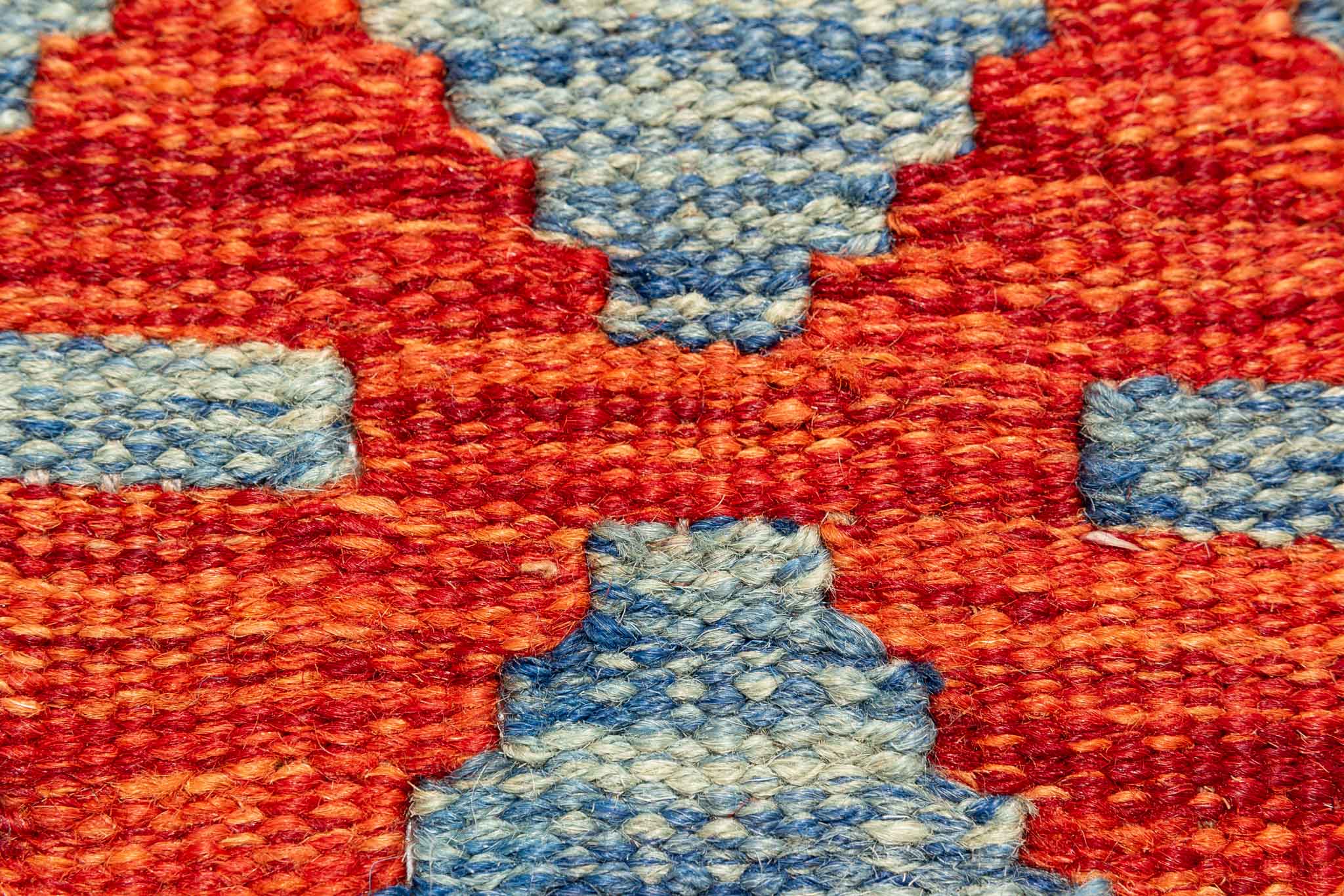 Handgewebter Kelim-Teppich aus Schurwolle, 172 × 238 cm