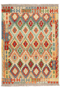 Handgewebter Kelim-Teppich aus Schurwolle, 170 × 235 cm