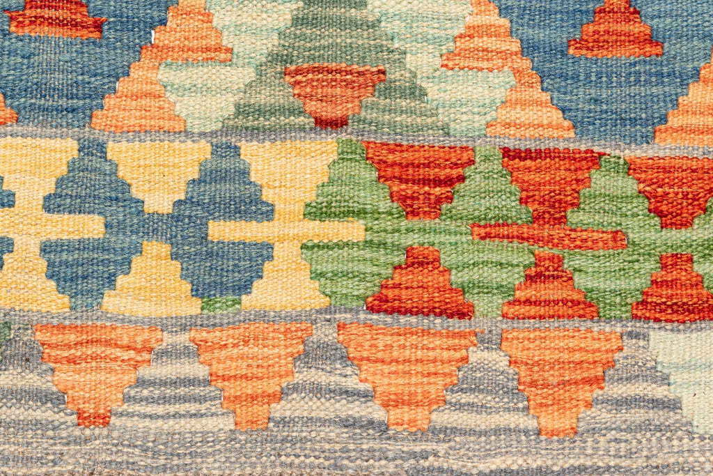 Handgewebter Kelim-Teppich aus Schurwolle, 170 × 235 cm