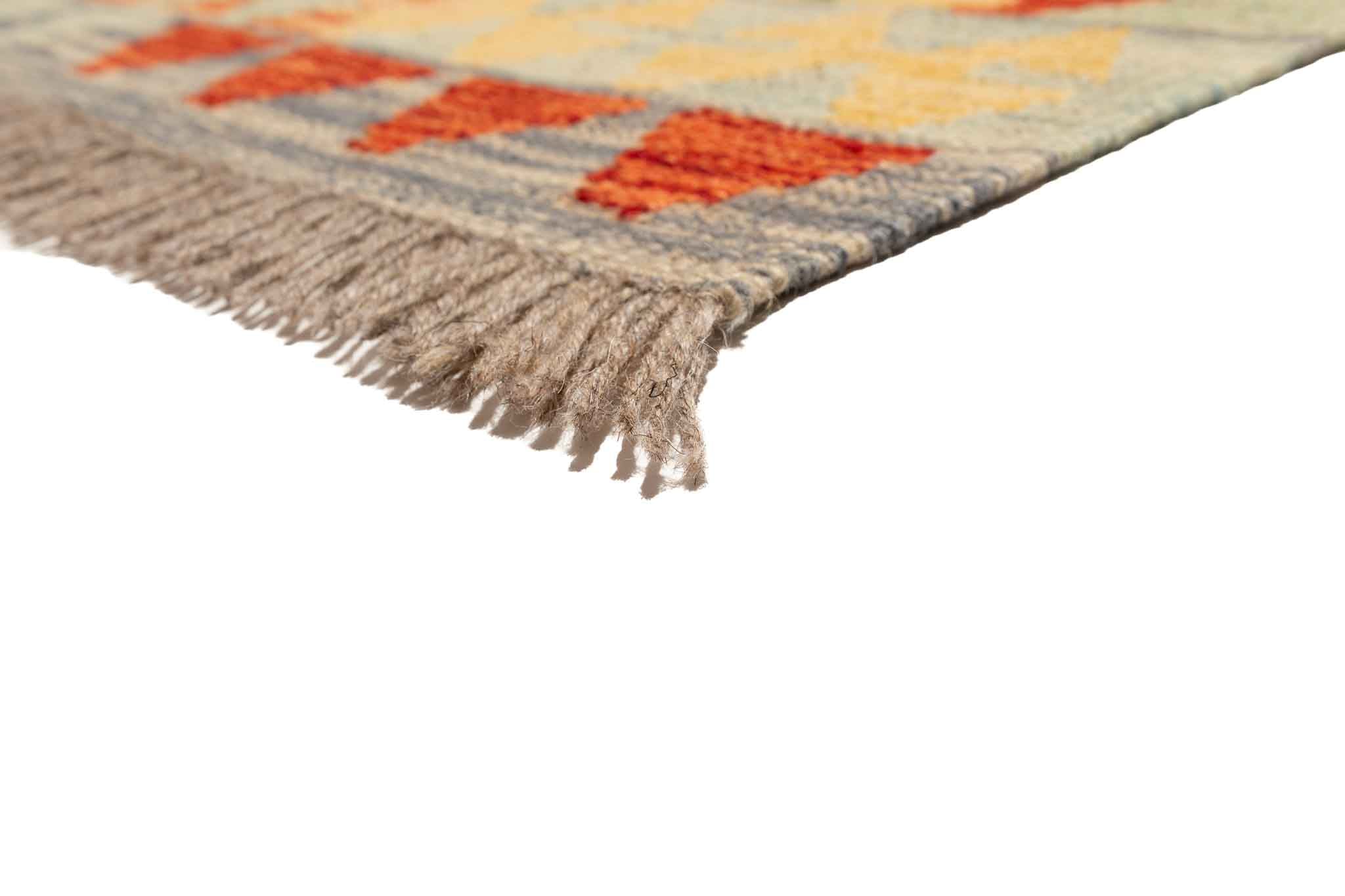 Handgewebter Kelim-Teppich aus Schurwolle, 170 × 235 cm