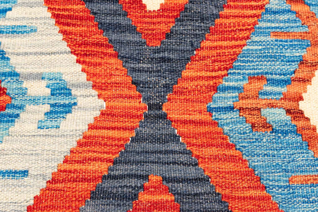 Handgewebter Kelim-Teppich aus Schurwolle, 170 × 249 cm