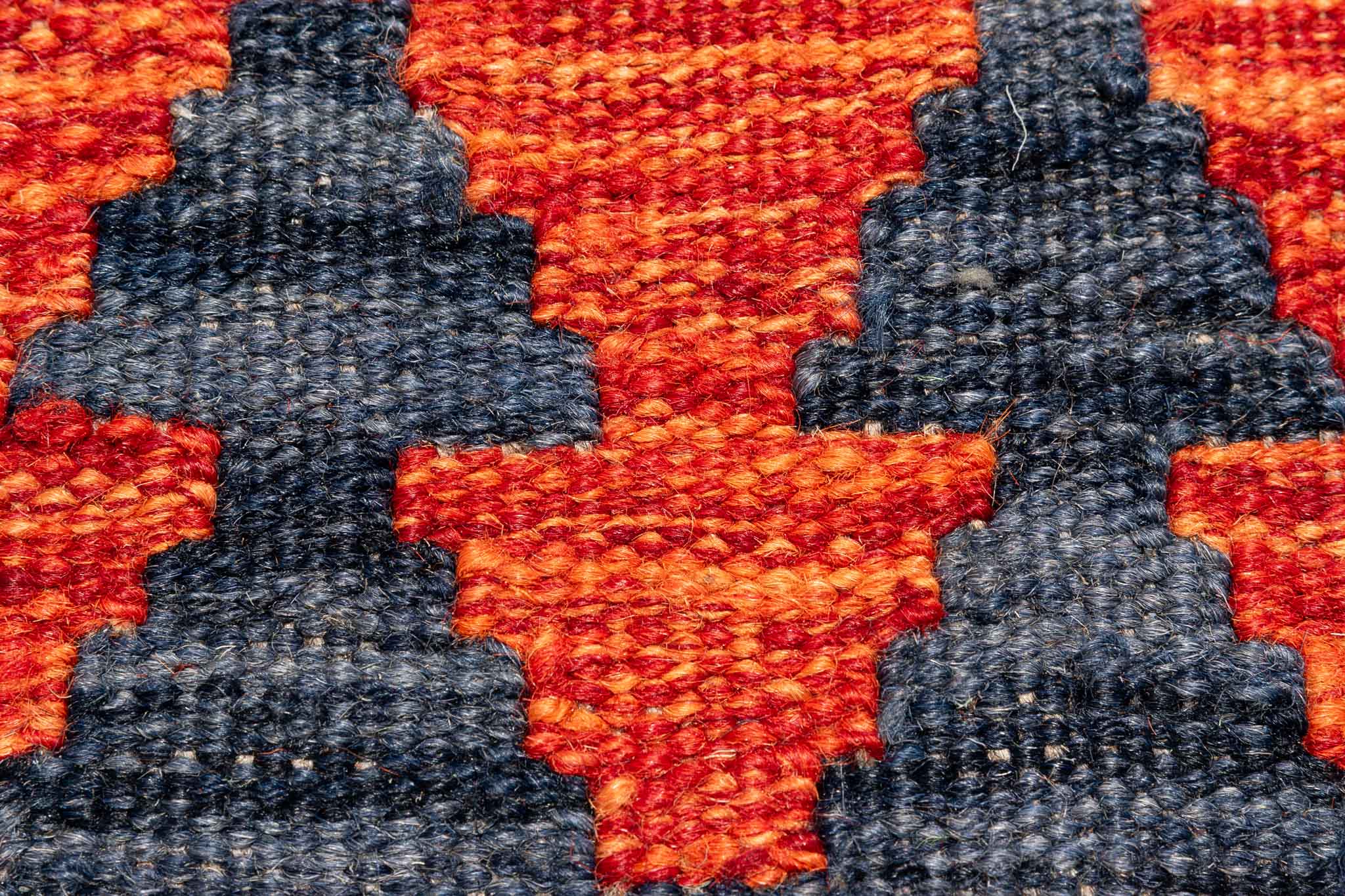 Handgewebter Kelim-Teppich aus Schurwolle, 170 × 249 cm