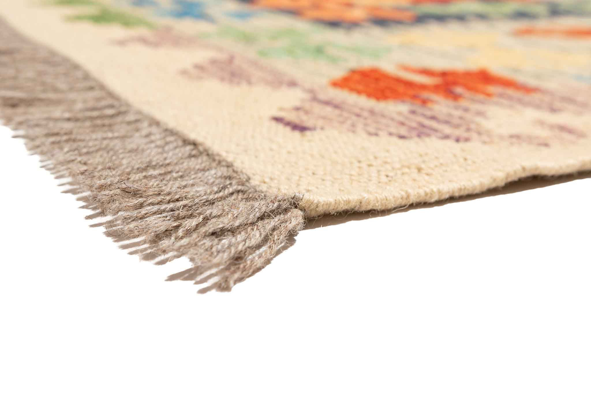 Handgewebter Kelim-Teppich aus Schurwolle, 170 × 249 cm