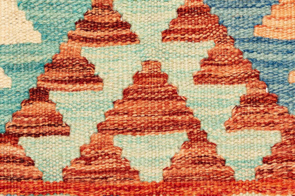 Handgewebter Kelim-Teppich aus Schurwolle, 170 × 242 cm