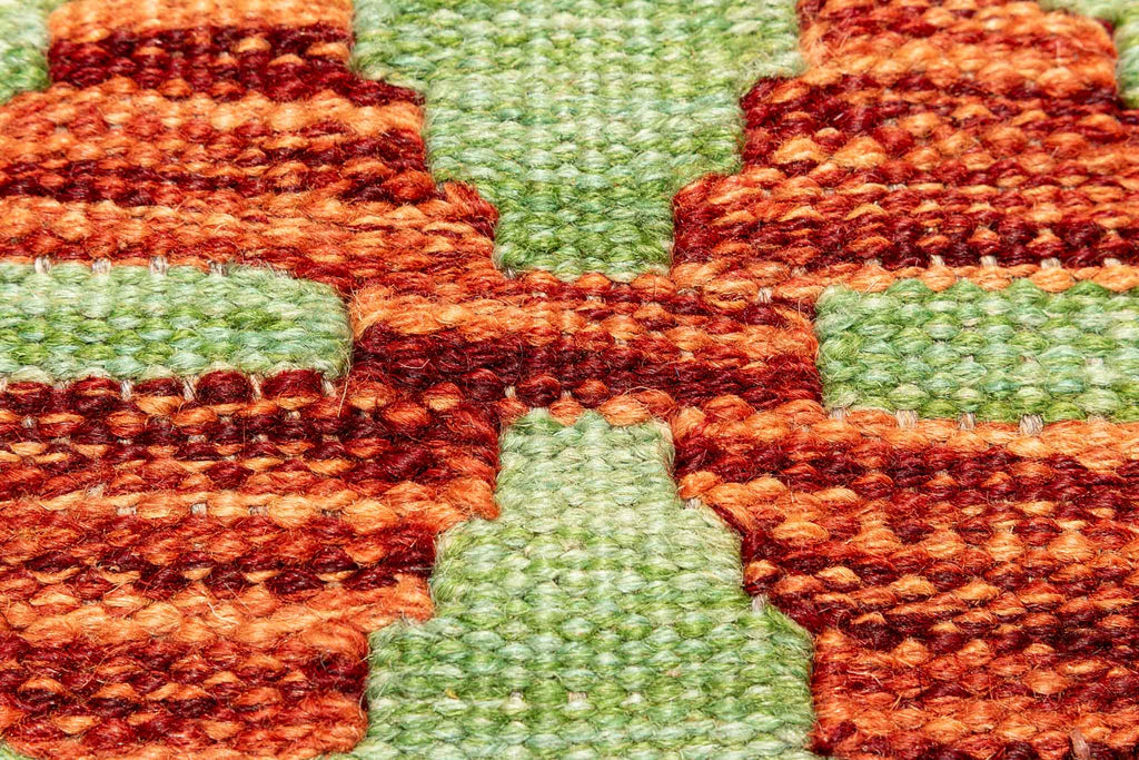 Handgewebter Kelim-Teppich aus Schurwolle, 177 × 248 cm
