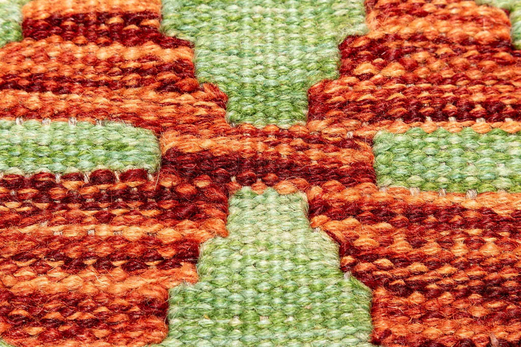 Handgewebter Kelim-Teppich aus Schurwolle, 177 × 248 cm