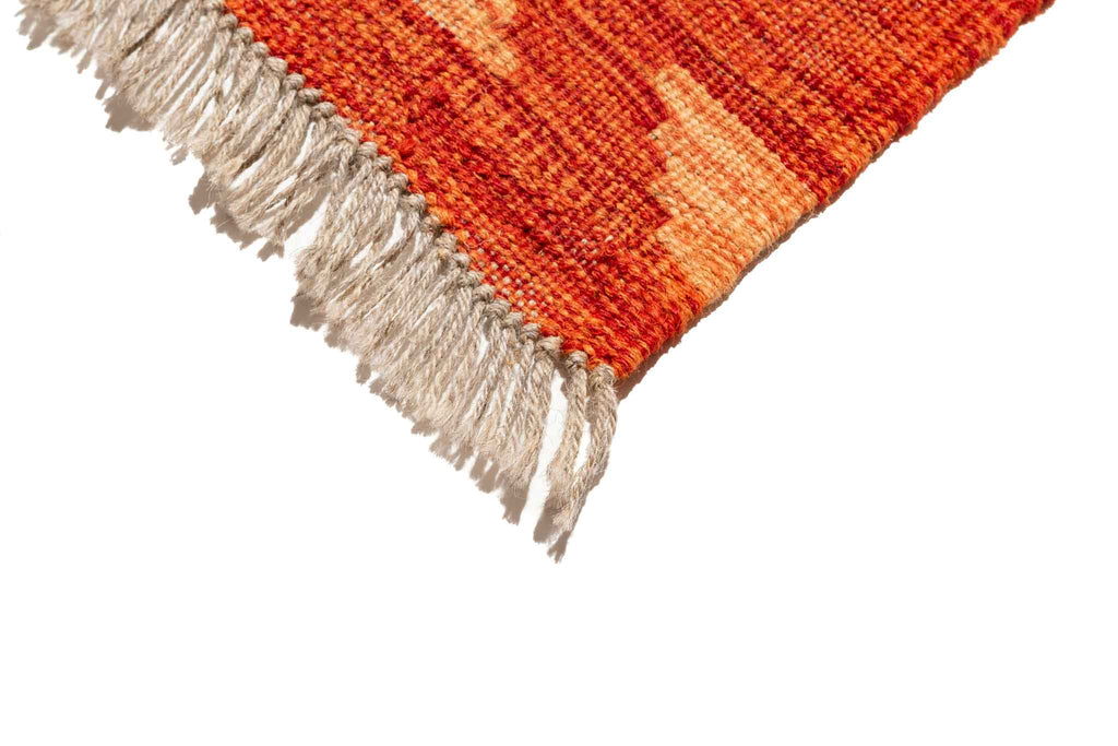 Handgewebter Kelim-Teppich aus Schurwolle, 200 × 299 cm