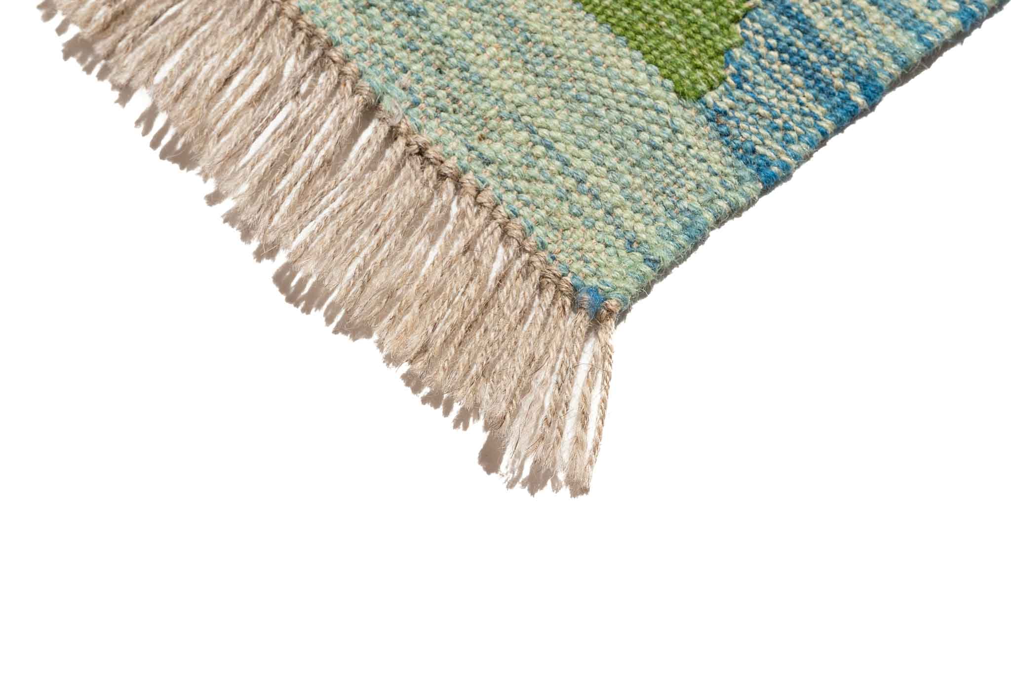 Handgewebter Kelim-Teppich aus Schurwolle, 202 × 298 cm