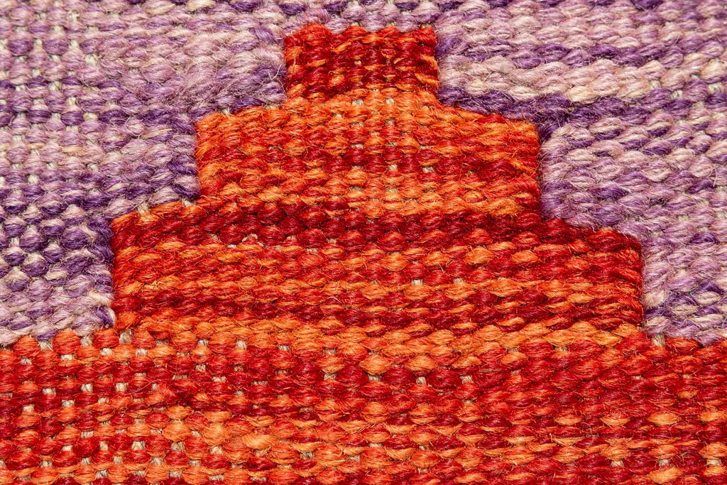 Handgewebter Kelim-Teppich aus Schurwolle, 200 × 296 cm