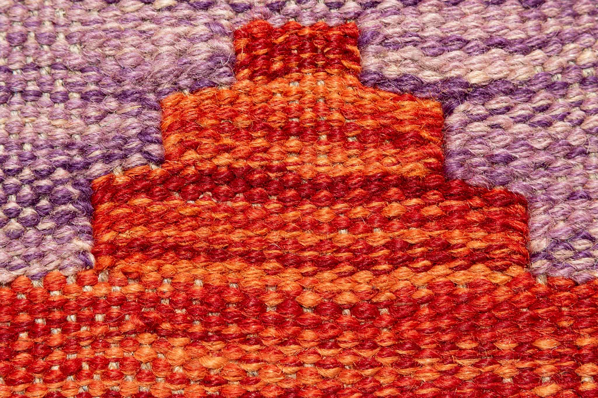 Handgewebter Kelim-Teppich aus Schurwolle, 200 × 296 cm