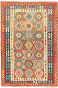 Handgewebter Kelim-Teppich aus Schurwolle, 200 × 292 cm