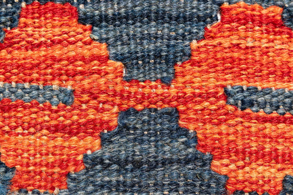 Handgewebter Kelim-Teppich aus Schurwolle, 200 × 292 cm