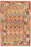 Handgewebter Kelim-Teppich aus Schurwolle, 200 × 292 cm