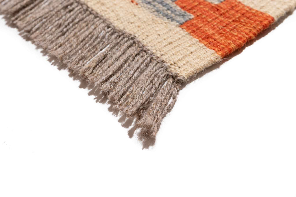 Handgewebter Kelim-Teppich aus Schurwolle, 258 × 345 cm