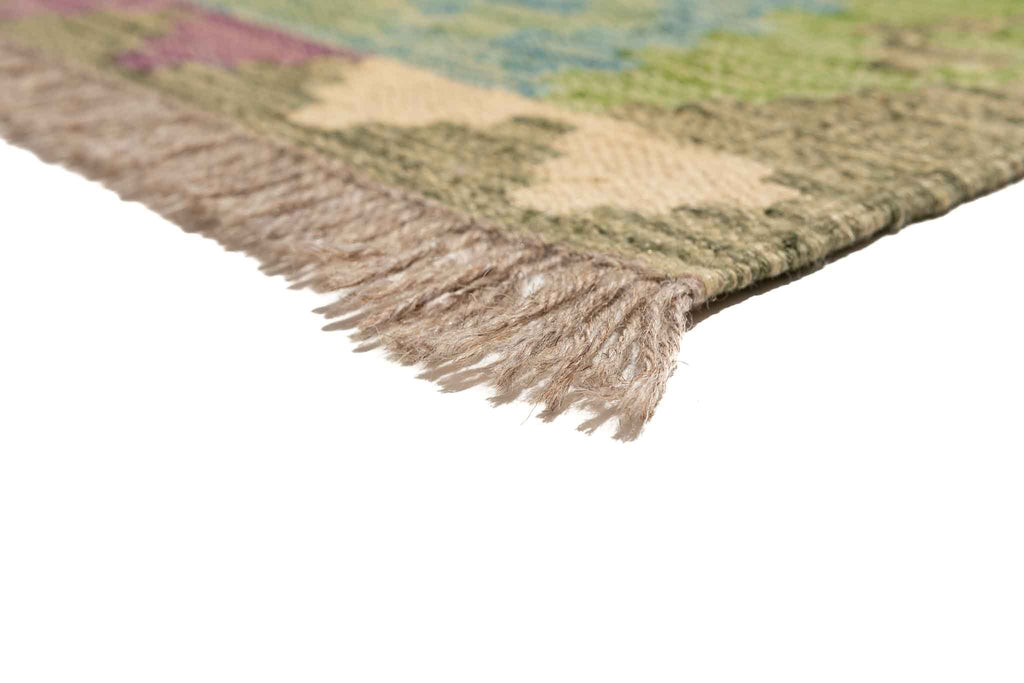 Handgewebter Kelim-Teppich aus Schurwolle, 83 × 288 cm