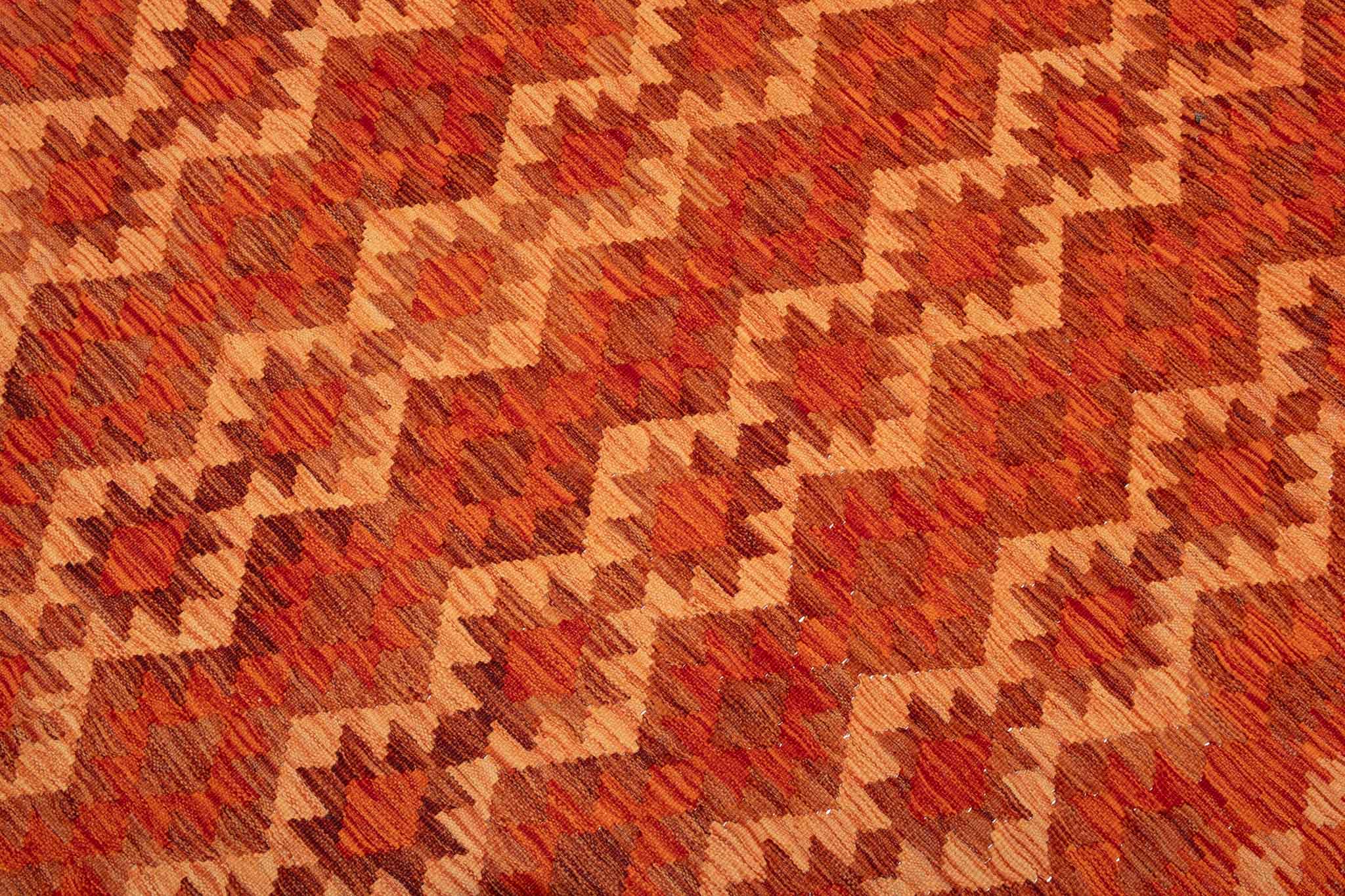 Handgewebter Kelim-Teppich aus Schurwolle, 166 × 239 cm