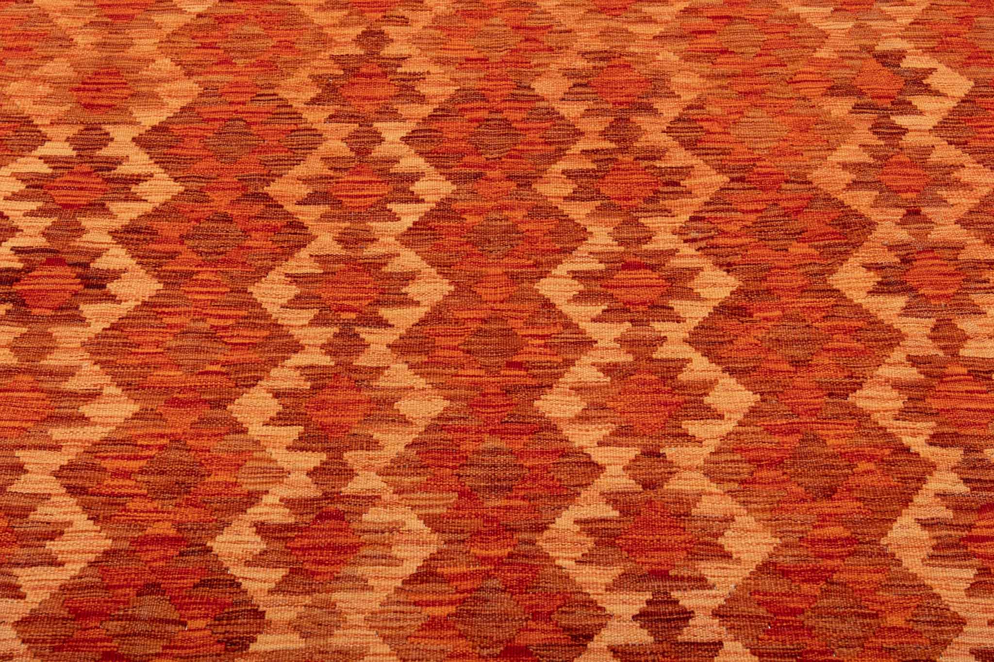Handgewebter Kelim-Teppich aus Schurwolle, 166 × 239 cm