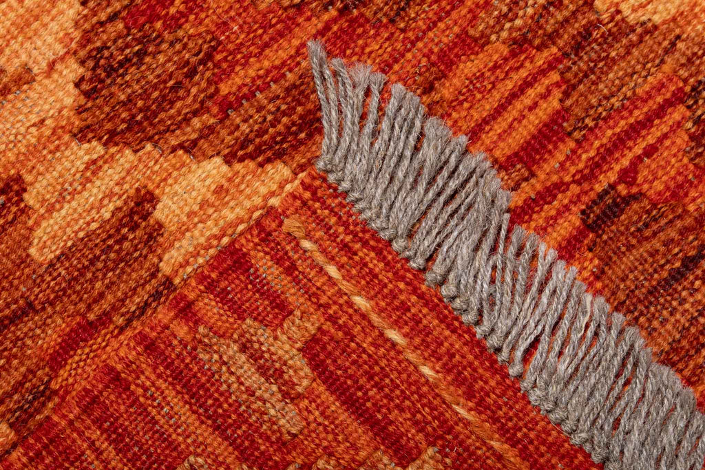 Handgewebter Kelim-Teppich aus Schurwolle, 166 × 239 cm