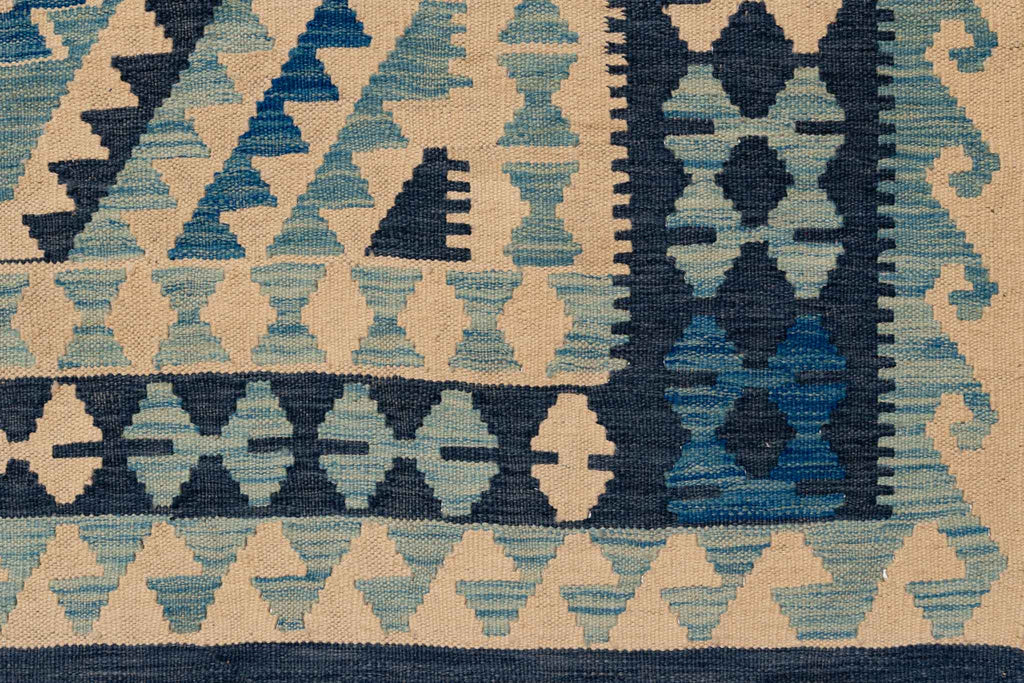 Handgewebter Kelim-Teppich aus Schurwolle, 190 × 293 cm