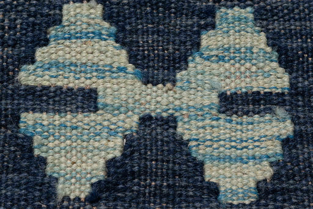Handgewebter Kelim-Teppich aus Schurwolle, 190 × 293 cm