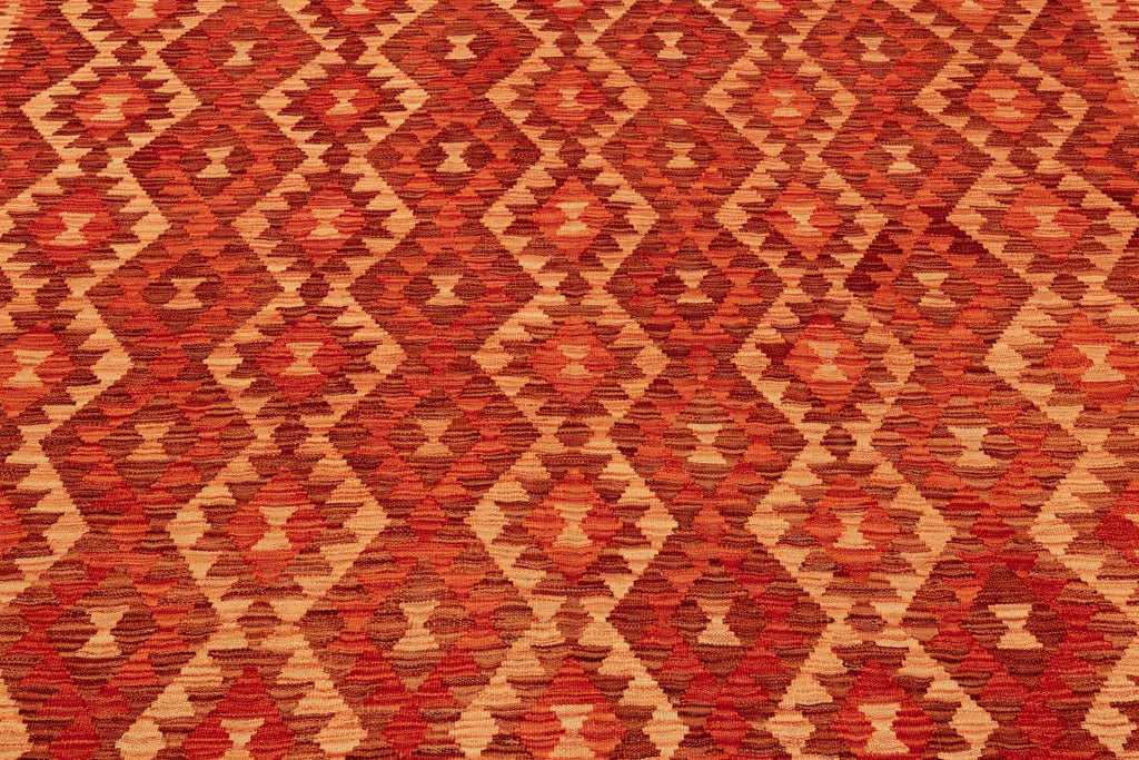 Handgewebter Kelim-Teppich aus Schurwolle, 209 × 293 cm