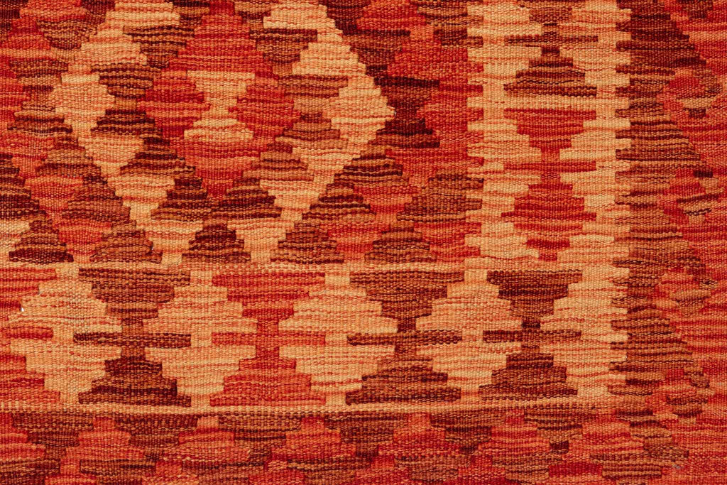 Handgewebter Kelim-Teppich aus Schurwolle, 209 × 293 cm