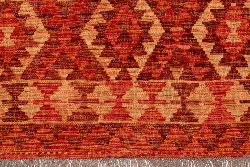 Handgewebter Kelim-Teppich aus Schurwolle, 209 × 293 cm