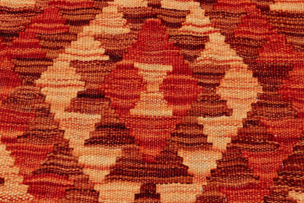 Handgewebter Kelim-Teppich aus Schurwolle, 209 × 293 cm
