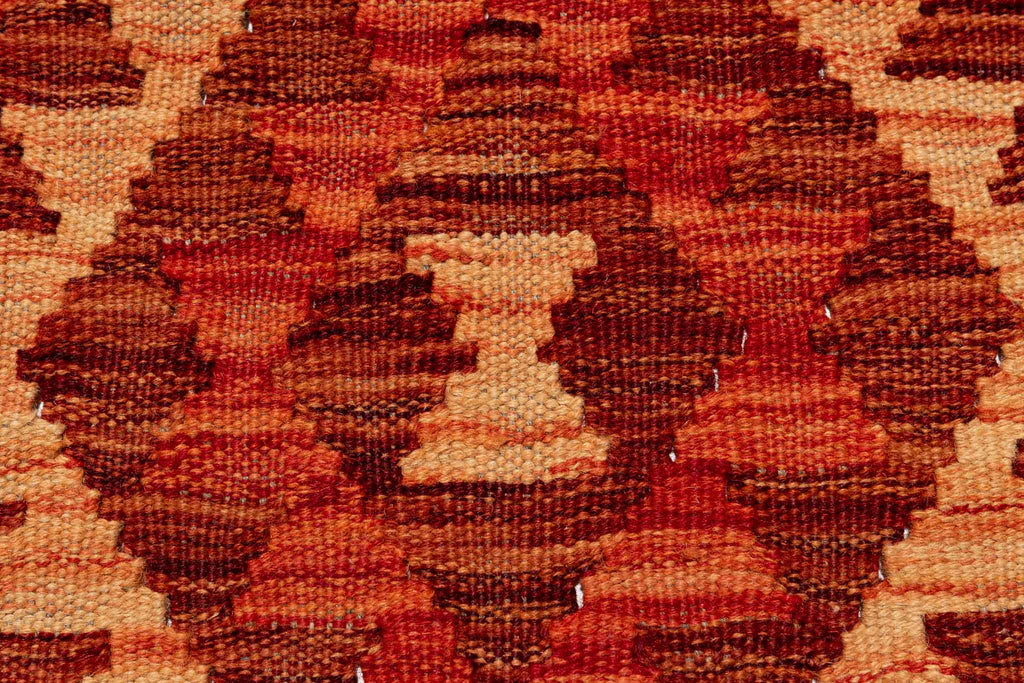 Handgewebter Kelim-Teppich aus Schurwolle, 209 × 293 cm