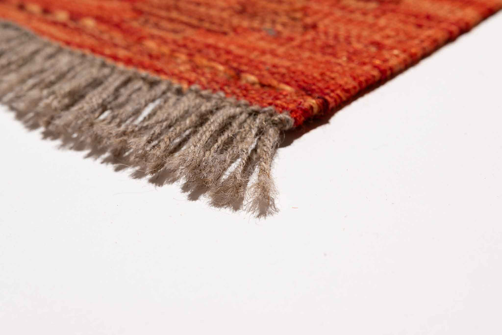 Handgewebter Kelim-Teppich aus Schurwolle, 209 × 293 cm